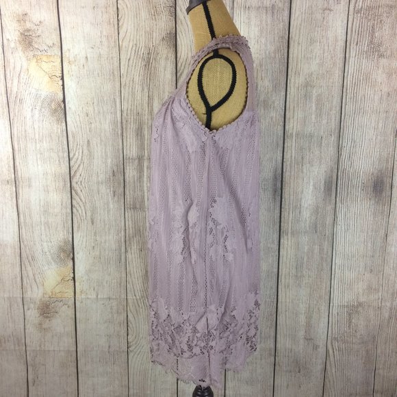 Miss Chievous Lilac Lace Sleeveless Dress Sz M - Picture 3 of 7